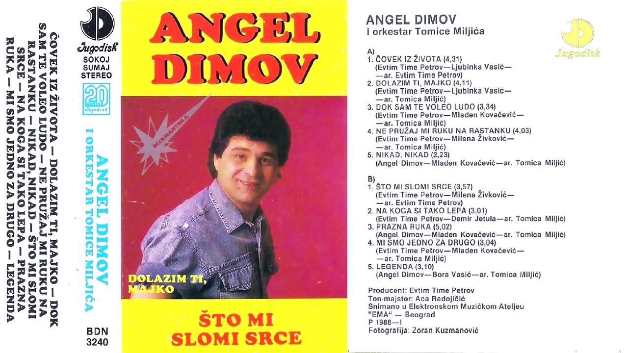 Angel Dimov - Sto mi slomi srce - (Audio 1987) - CEO ALBUM