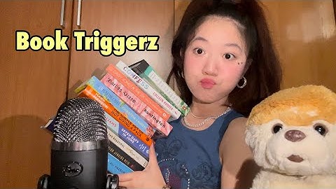 ASMR | Fast & Aggressive Book Triggers (tapping, scratching, tracing, flipping, gripping)