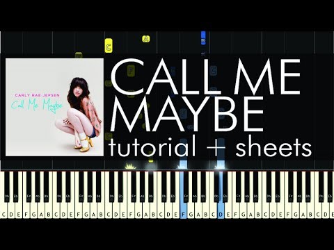 Carly Rae Jepsen Call Me Maybe Piano Tutorial Sheet Music Youtube - call me maybe piano roblox
