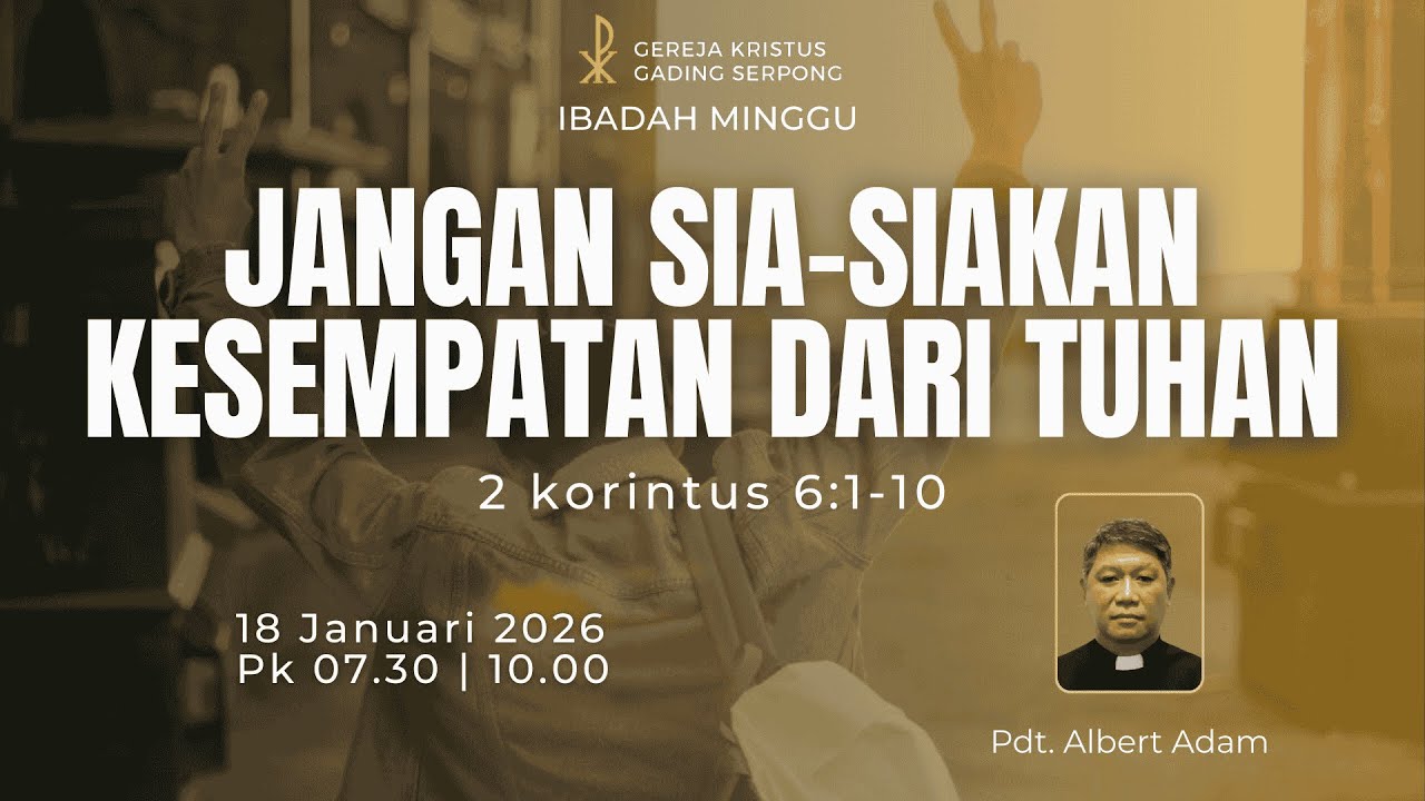 Ibadah Minggu GKGS,  18 Januari 2026