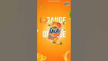 Fanta Orange Juice Poster Design in Canva | Creative Drink Ad Poster | Day 30/100 Canva Challenges