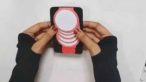 DIY Circular Waterfall card Tutorial(Scrapbook idea