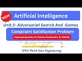 sppu ai unit 3 Constraint Satisfaction problem