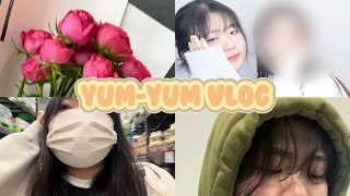 [Vlog]샐러드 계속..? 어찌 먹어...??!!!(곱창, 마라탕, 샐러드, 집밥, 생레몬하이볼, 닭발, 꼼장어, 쌀국수, 국밥, 김치찜)