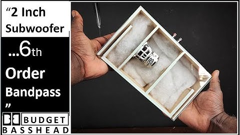 I Built A Miniature 6th Order Bandpass For A Tiny Woofer | B2 Audio Rampage RC2 | Music Demo