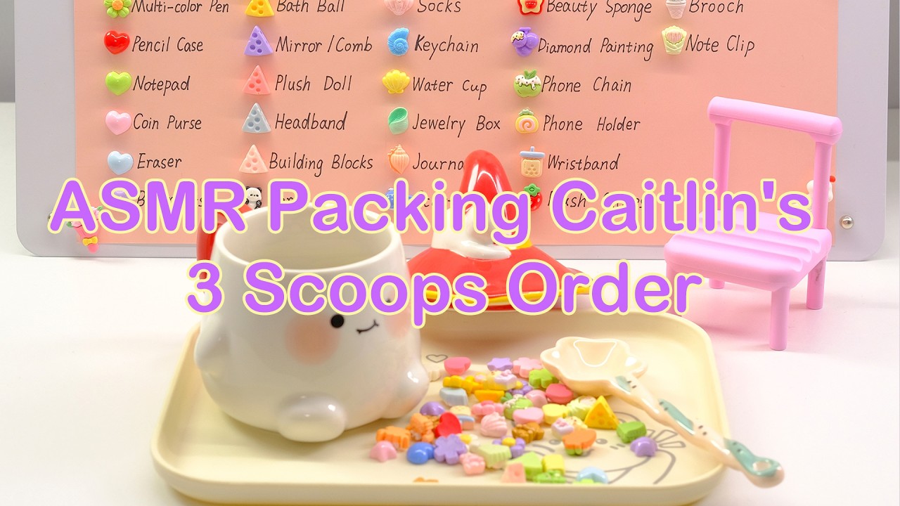 【Litebord Lucky Scoops】ASMR Упаковка 3 шариков мороженого от Кейтлин (обновленная версия) Заказ