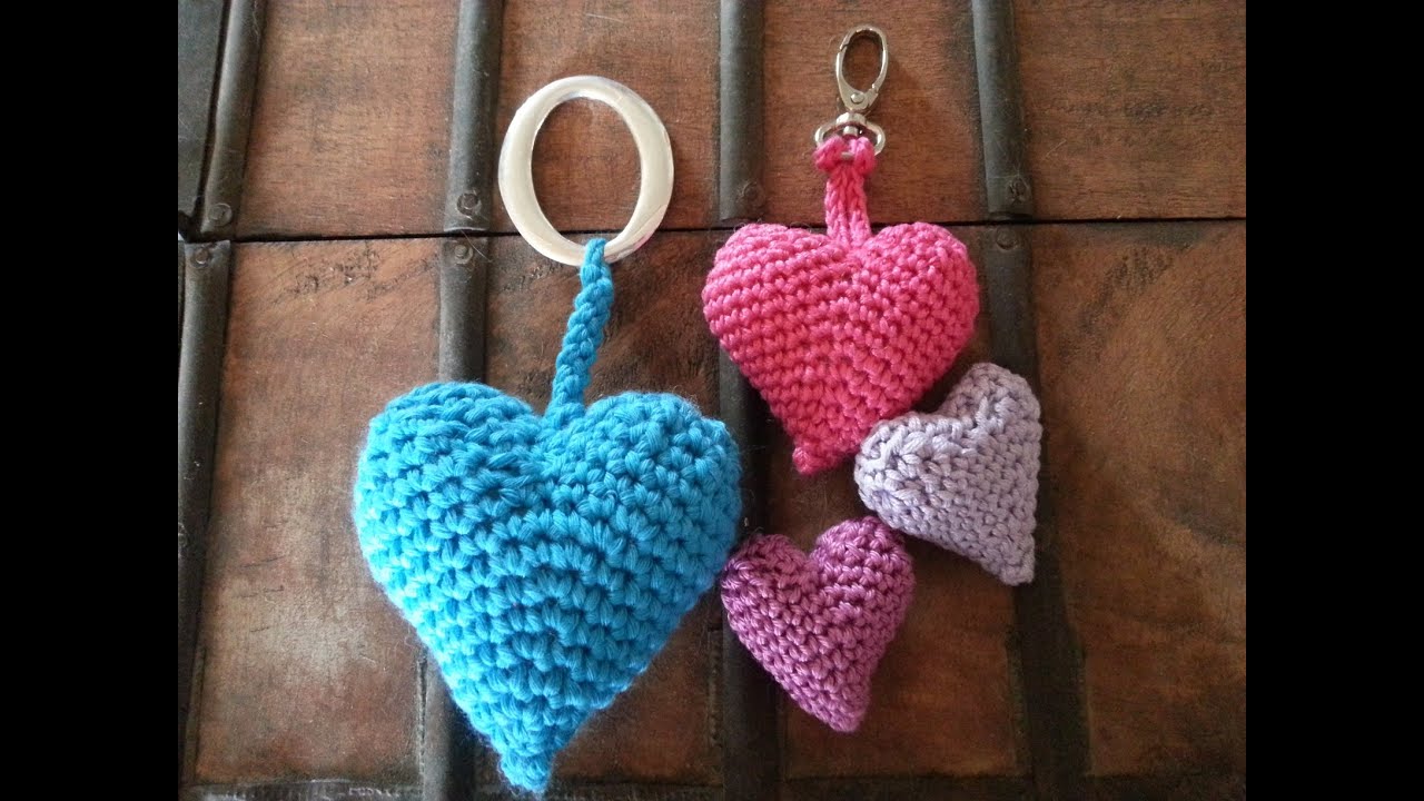  Tutorial corazon 3D crochet ganchillo YouTube 