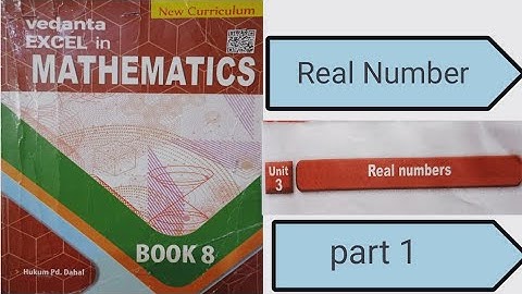 Real  number solutions class 8 Vedanta publications in Nepali