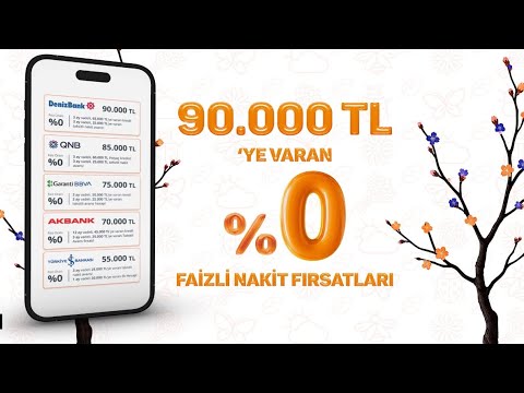 Bahar geldiyse, 90.000 TL'ye varan %0 faizli nakit fırsatları HangiKredi'de! 💙