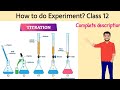 Chemistry experiment Class 12th || Titration || How to perform experiment