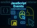 JavaScript Events Explained: The Full Guide #coding #shorts
