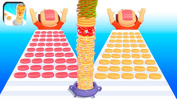Pancake Run Gameplay All Levels iOS,Android Mobile Walkthrough Game Alltrailer Mix Level LJ2XG5