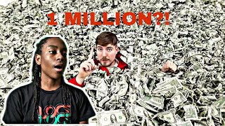 MrBeast If You Can Carry $1,000,000, You Keep It Reaction!!