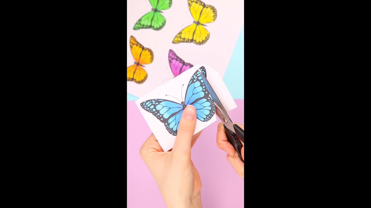 Como hacer una mariposa de papel que vuele