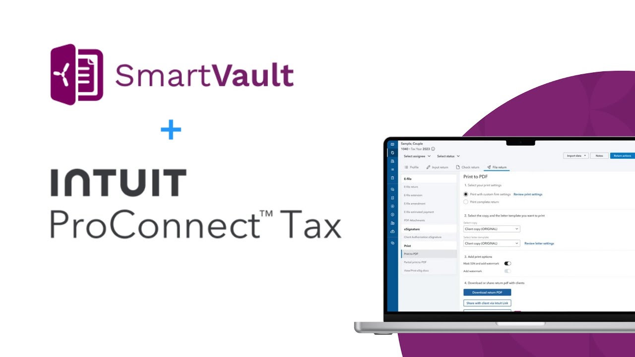 SmartVault + Intuit ProConnect: Automate Your Tax Workflow | Save Hours Per  Return