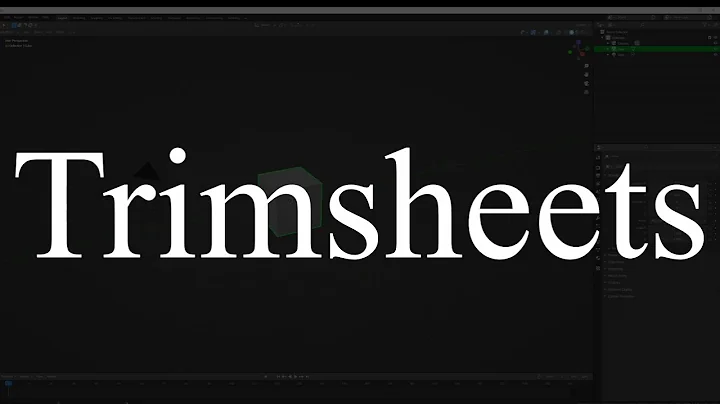 BLENDER TUTORIAL: Trimsheets What?! (1/4)