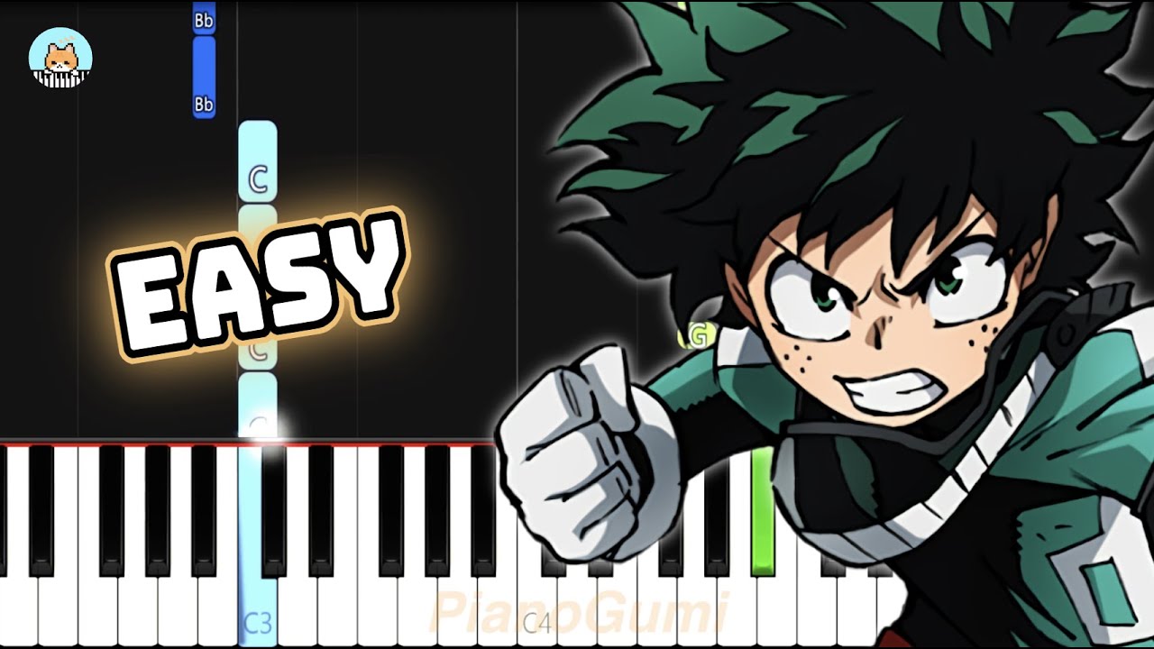 Boku no Hero Academia Season 3 OP - "ODD FUTURE" - EASY Piano Tutorial & Sheet Music