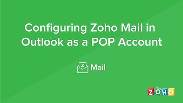 Configure in Outlook - POP - Zoho Mail