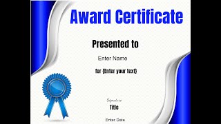 How to Create a Certificate from scratch