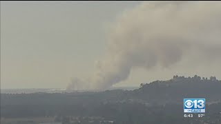 250-Acre Fire Burning Off Clay Station Road In Sacramento County