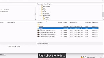 How to rename remote folders using FileZilla