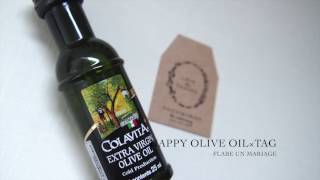 【フラベアンマリアージュ】プチギフト　HAPPY OLIVE OIL×Tag ハッピーオリーブオイル×Tag