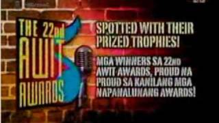 22nd Awit Awards Winners SNN 12.08.09