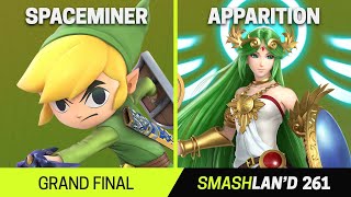 SmashLAN'd 261 Grand Final - SpaceMiner (Toon Link) vs Apparition (Palutena) - SSBU Tournament