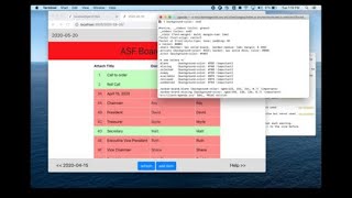 whimsy board agenda nodejs walkthrough