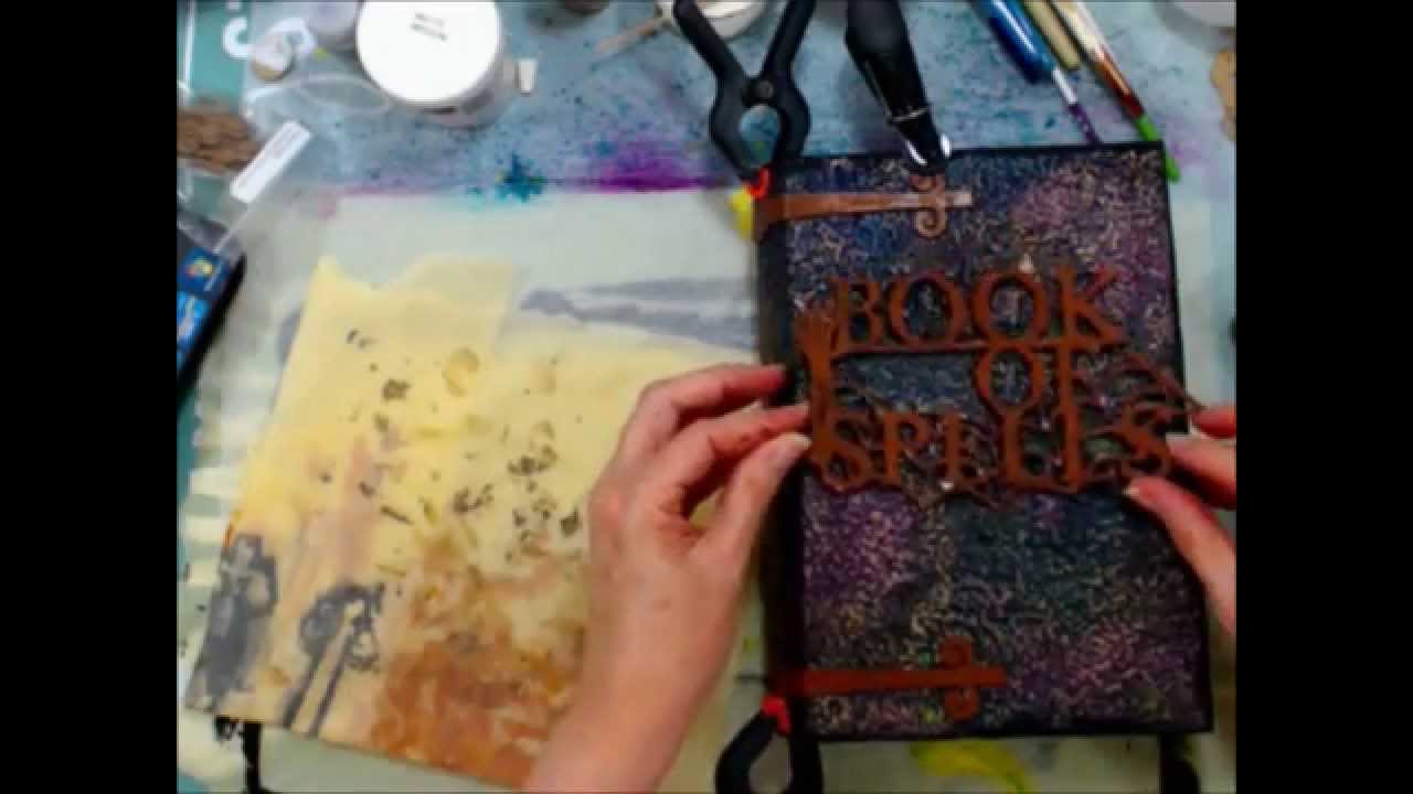 Decorating a Paper Mache Book Box! 