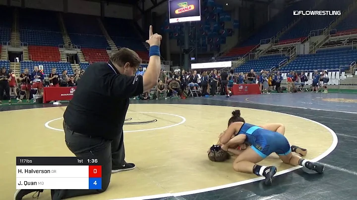 117 Lbs Rnd Of 64 Hania Halverson Oregon Vs Julia ...