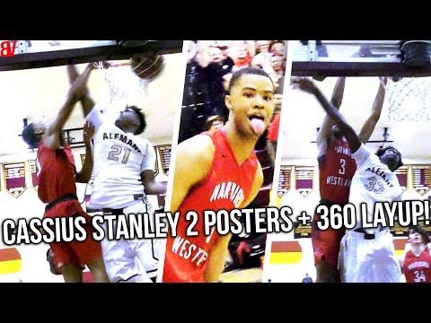 Cassius Stanley POSTERS 7 FOOTER + NASTY 360 Layup! Harvard Westlake PLAYOFF BATTLE VS Alemany