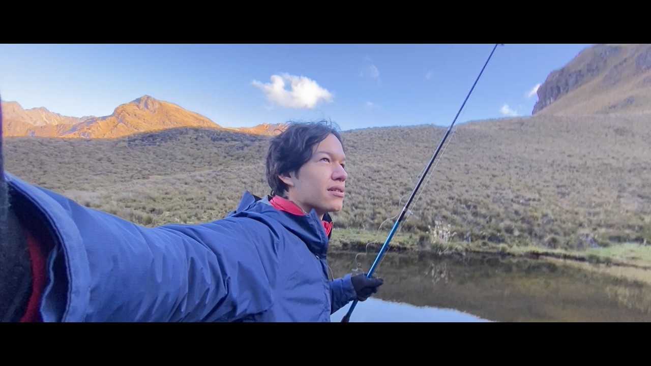 Pescando en el Cajas - Acampada fría buscando trucha