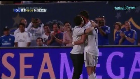 Cristiano Ronaldo hugs his biggest fan.