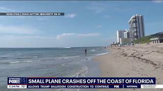 Beachgoers react to small plane crashing near Boca Raton beach