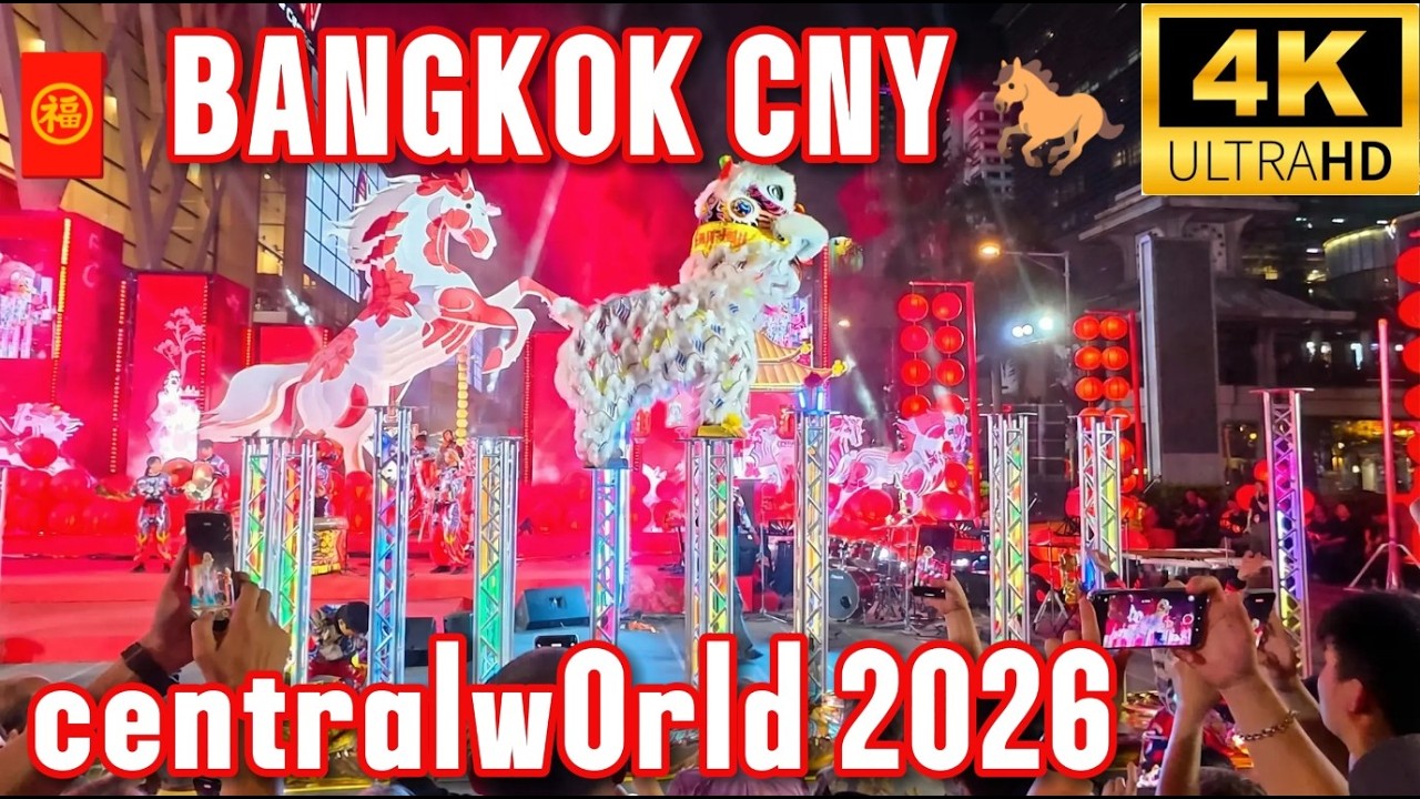 EPIC Lion Dance at CentralWorld Bangkok | Chinese New Year 2026 🧧