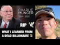 What I learned from a dead billionaire 📚 | RIP Charlie Munger 🕊️