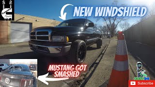 Dodge Ram cummins gets windshield replaced...She looks good now