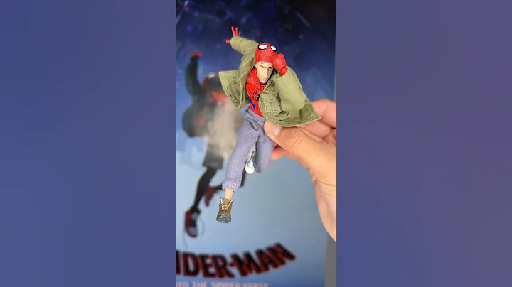 Posing Mafex Peter B Parker - Into The Spider-Verse #marvel #spiderman #spiderverse #actionfigures