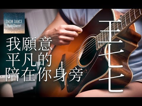 王七七 - 我願意平凡的陪在你身旁  ✤長得醜 活的久 長得帥 老的快✤【高音質動態歌詞Lyrics】【Chinese Music】