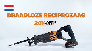 Worx Wx500 Draadloze Reciprozaag Nl