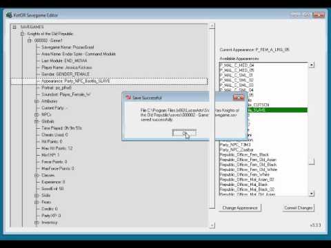 kotor save editor force jump kotor not guardian