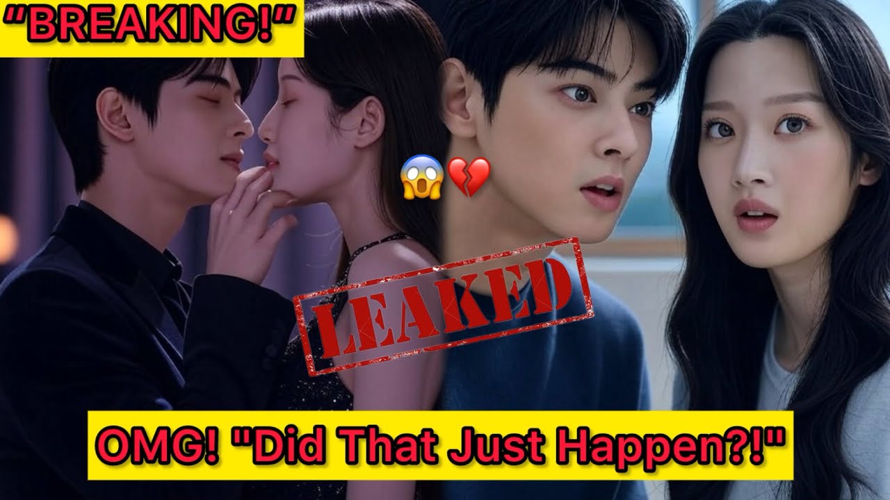 "Caught Off Camera: Cha eun woo and moon ga young’s Unexpected Moment!"