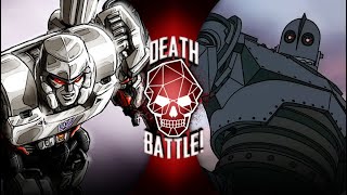 Fan Made Death Battle Trailer Megatron Vs The Iron Giant Transformers Vs Warner