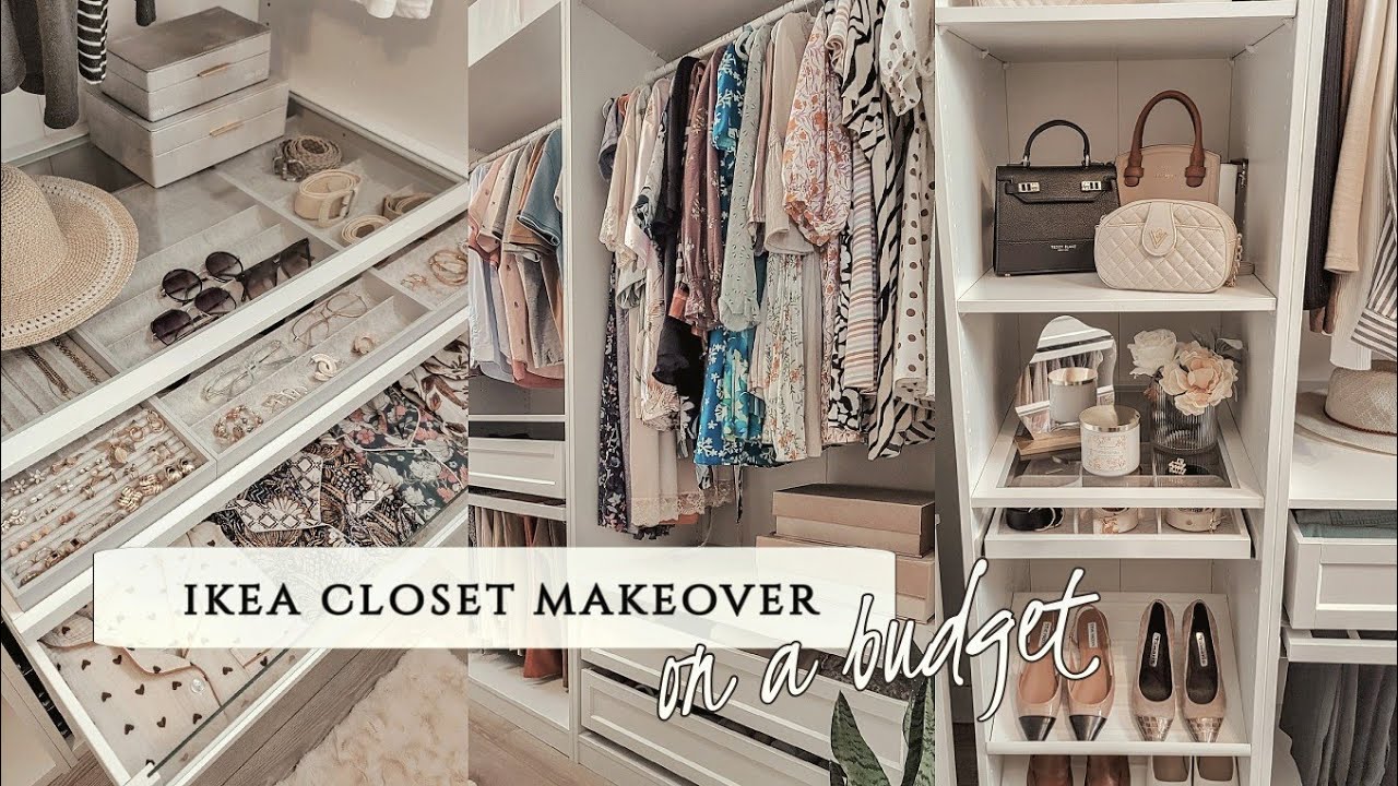 IKEA Closet Makeover on a Budget | A Collection of Tips for a Clutter-Free Closet | Organize With Me