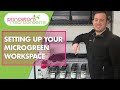 Microgreen workspace setup everything you need to get started