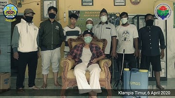 HIMBAUAN KEPALA DESA KLAMPIS TIMUR TENTANG COVID-19 KEPADA WARGANYA