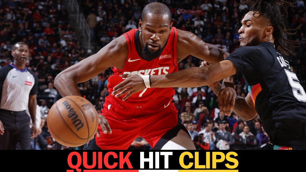 Houston Rockets Statement Spurs vs Rockets STATEMENT Game In Houston) Champagnie On FIRE) Stephon ...