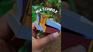 Making a cute mini lorry using just matchboxes! 🚛✨#miniature #matchbox #old #memories #craft #toys