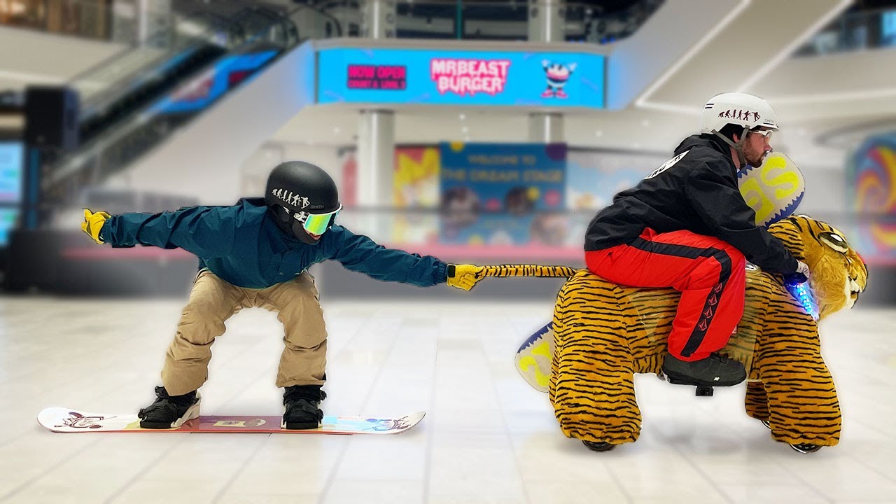 Snowboarding in a MALL